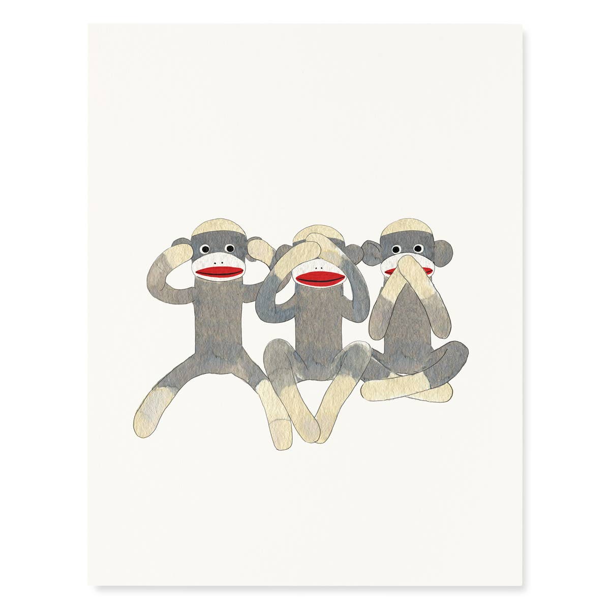 Monkey Business Blank Card