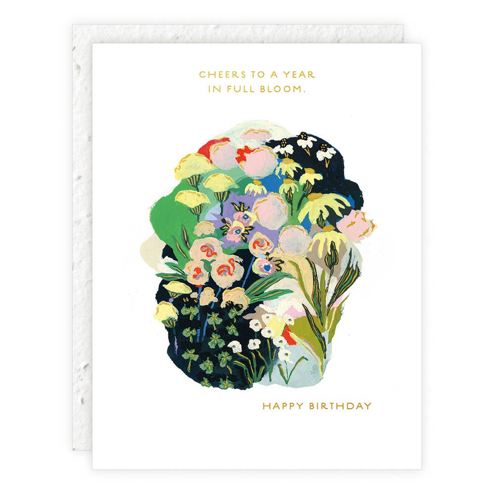 Year in Full Bloom Birthday Card