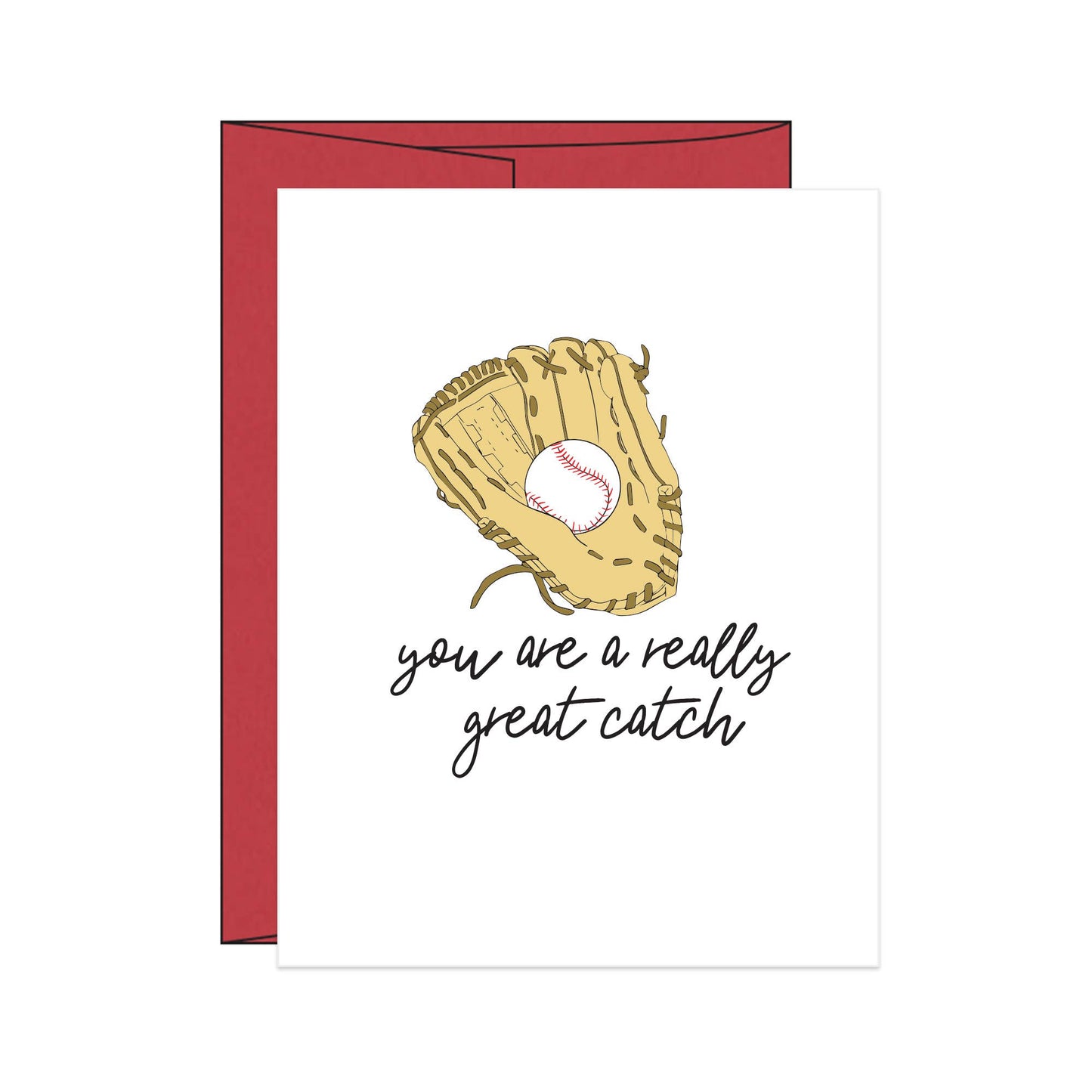 Baseball Mitt You Are A Really Great Catch Card