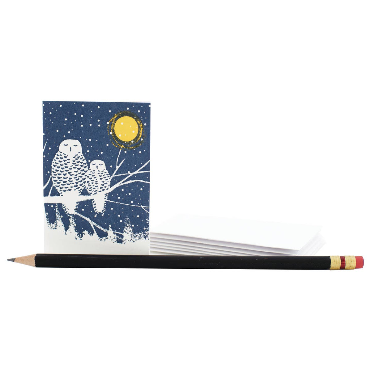 Peaceful Owls Mini Blank Cards