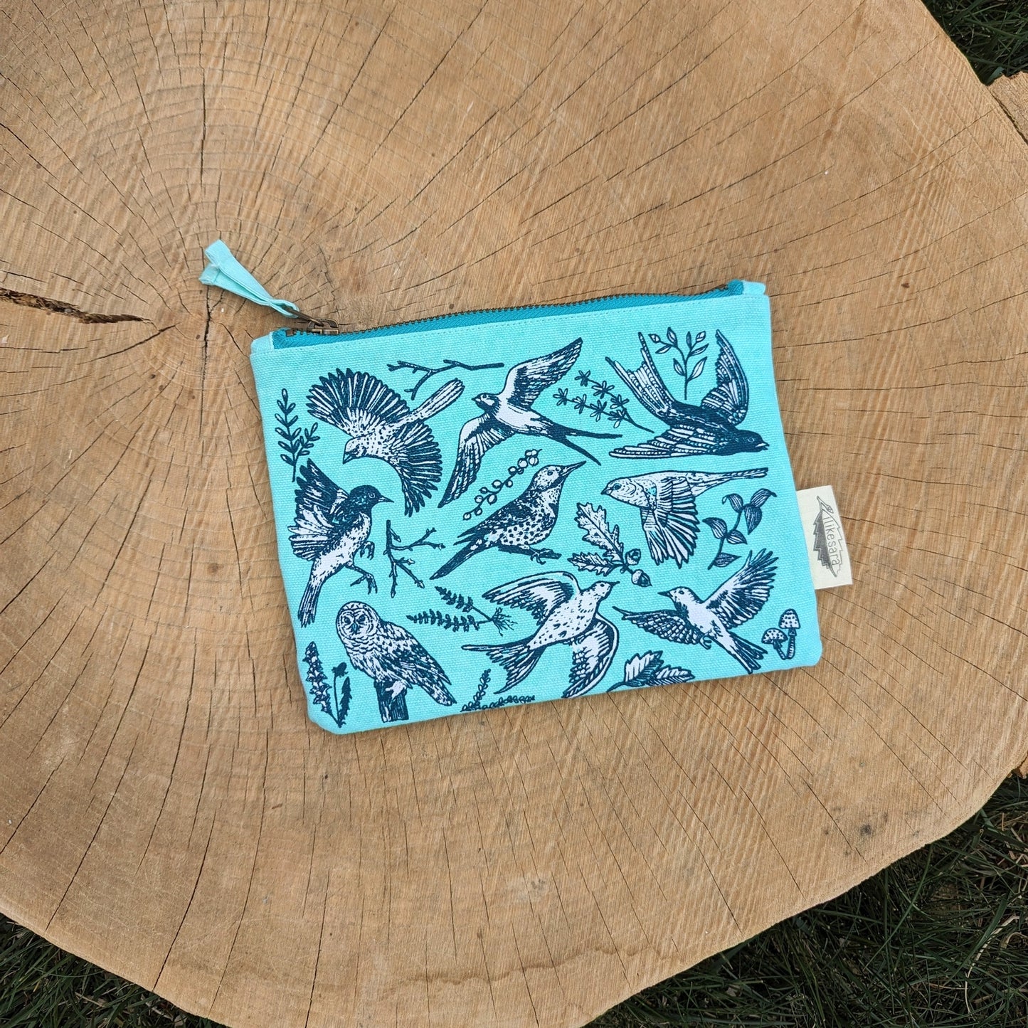 Birds Zippered Pouch