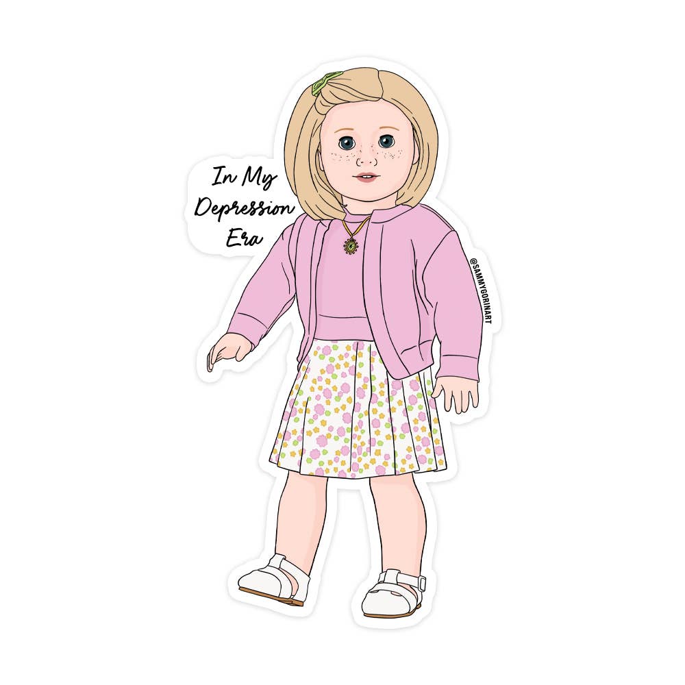 Kit Depression In My Era American Girl Vinyl Sticker
