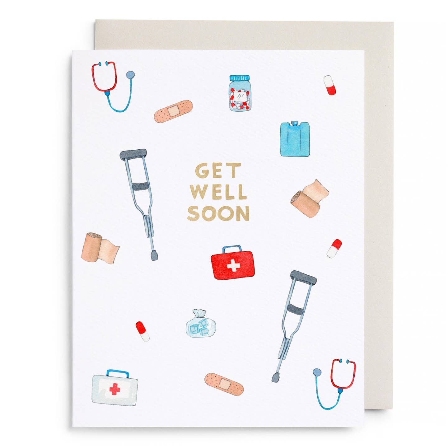 First Aid Get Well Card