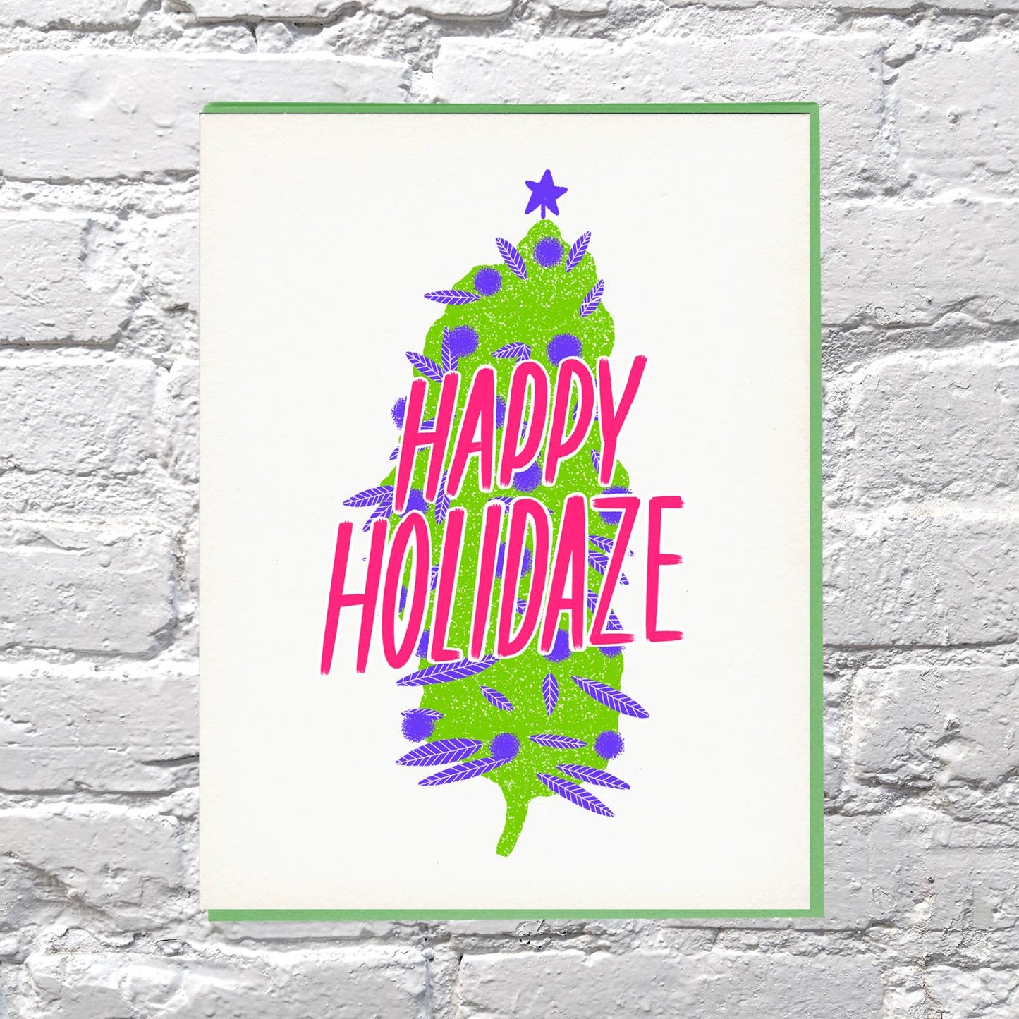 Happy Holidaze Nug Weed Card