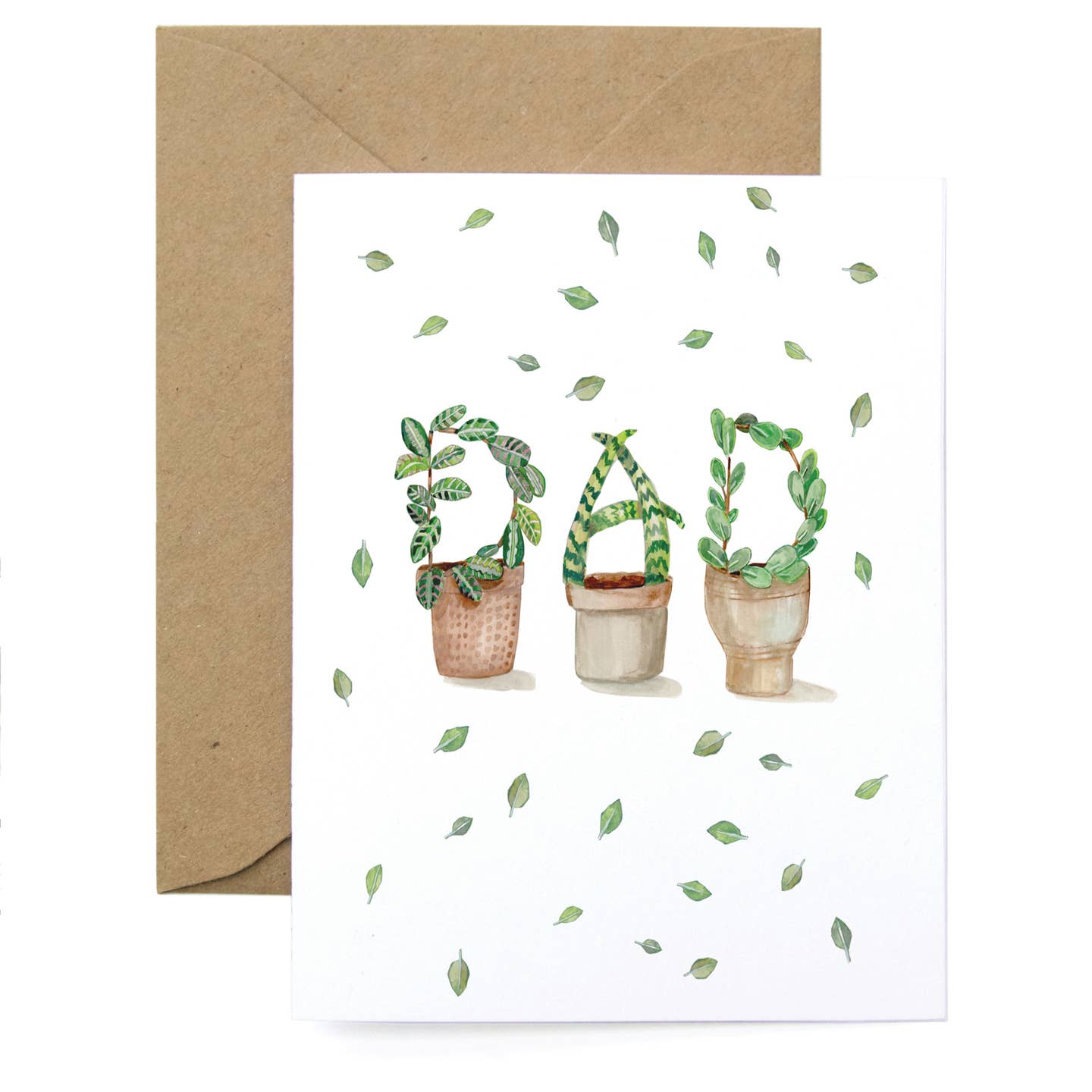 Dad House Plant Pots Card