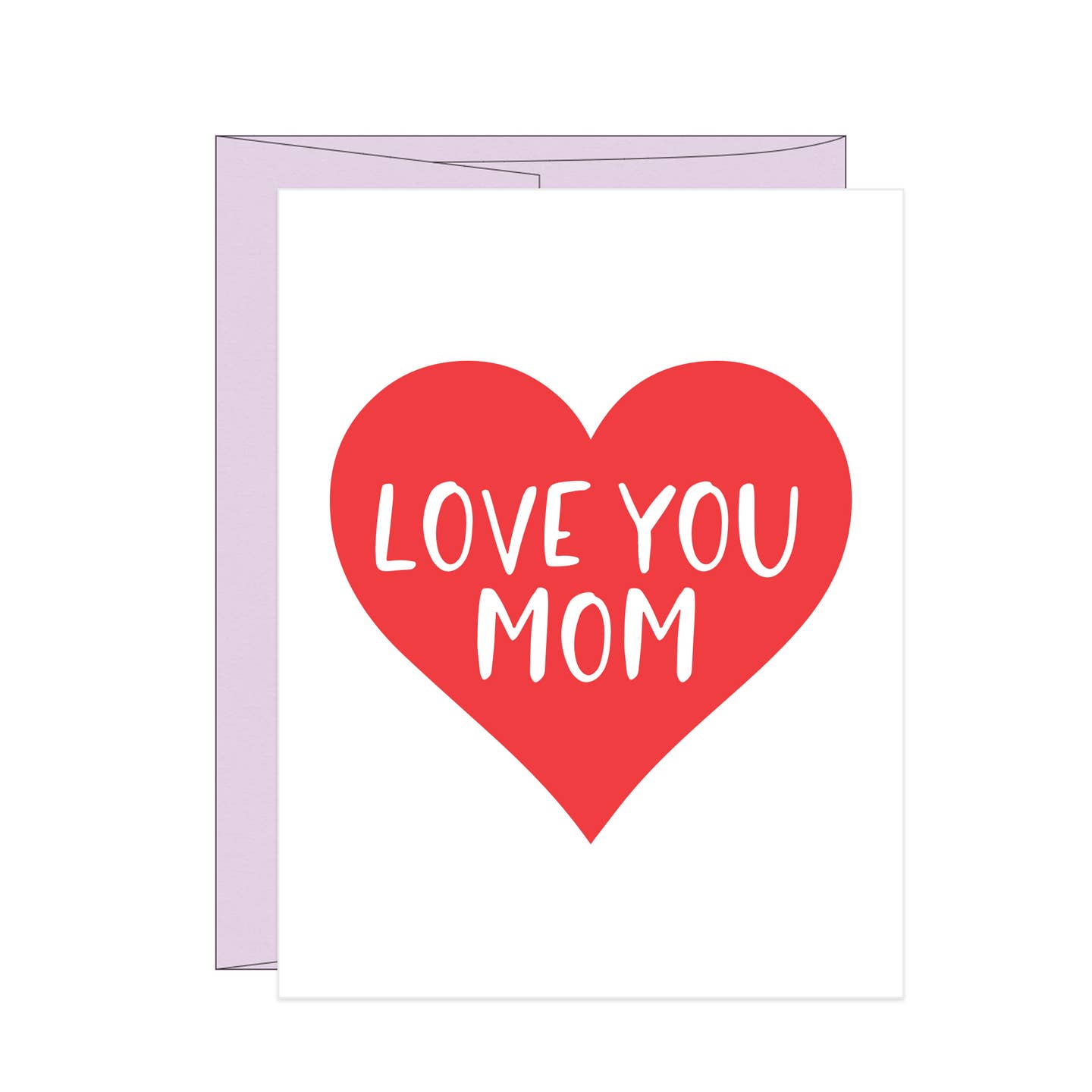 Love You Mom Heart Card