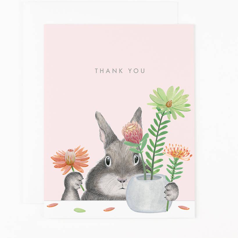 Protea Bunny Thank You Card Box Set