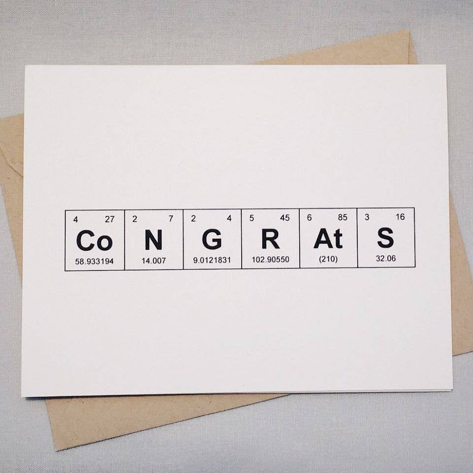 Congrats Elements Card