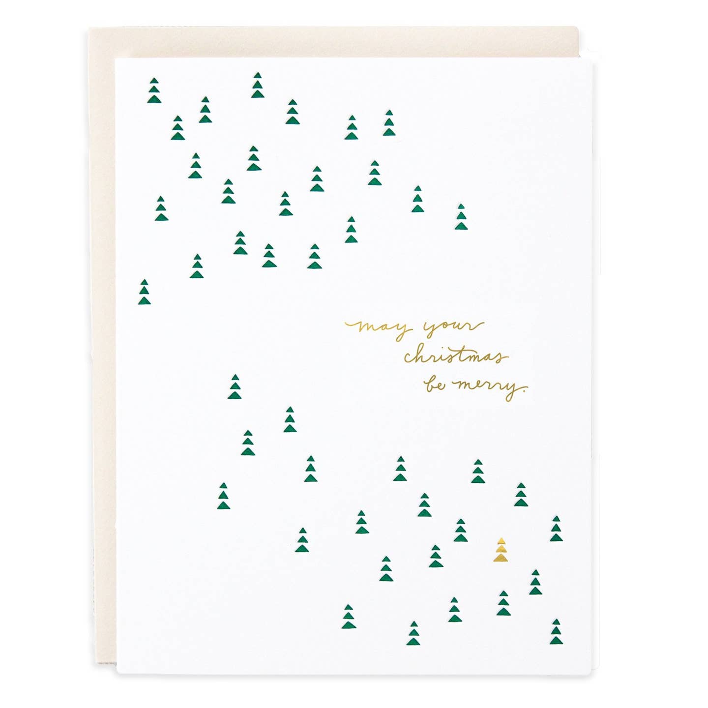 Christmas Be Merry Tiny Trees Card