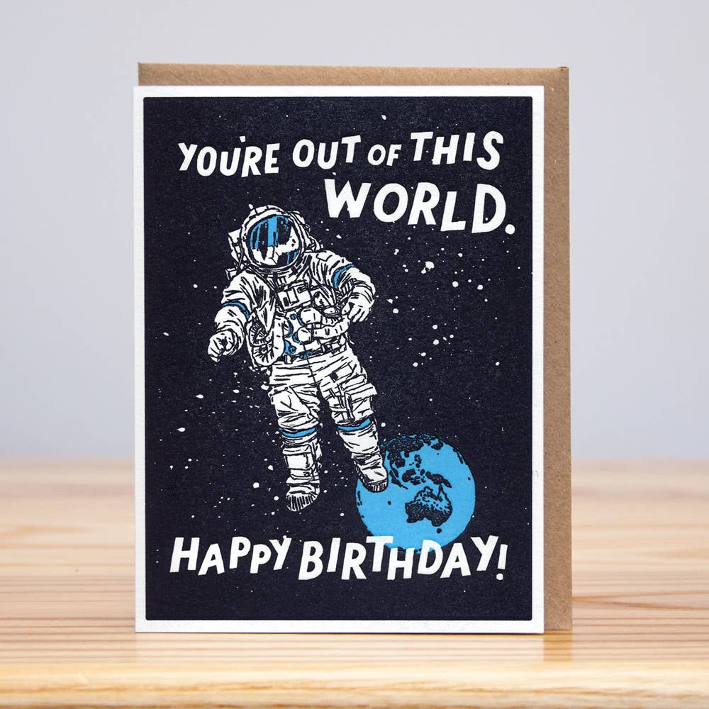 Out of This World Birthday Card