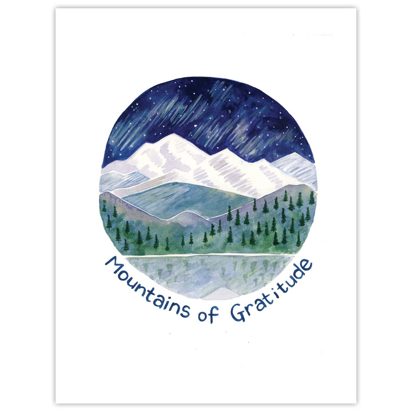 Mountains of Gratitude Card
