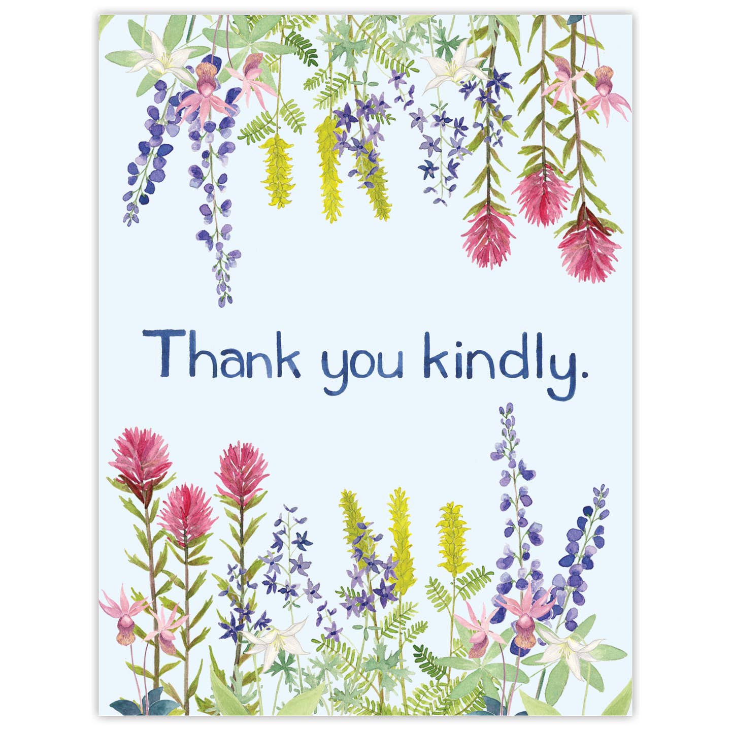 Wildflowers Thank You Kindly Card