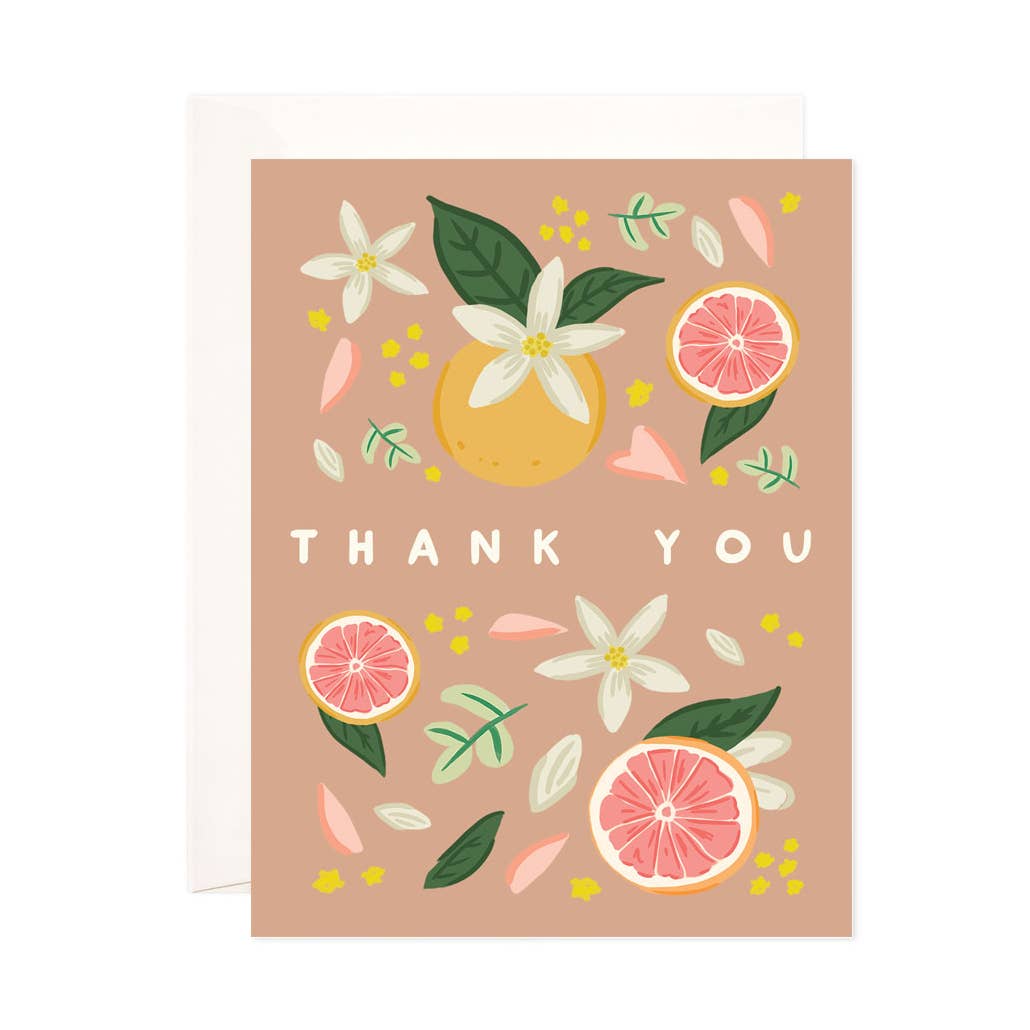 Citrus Thank You Card