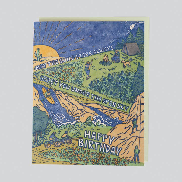 Open Sky Adventure Birthday Card