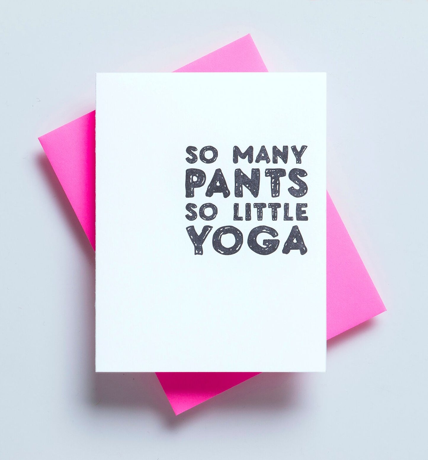 So Many Pants So Little Yoga Card