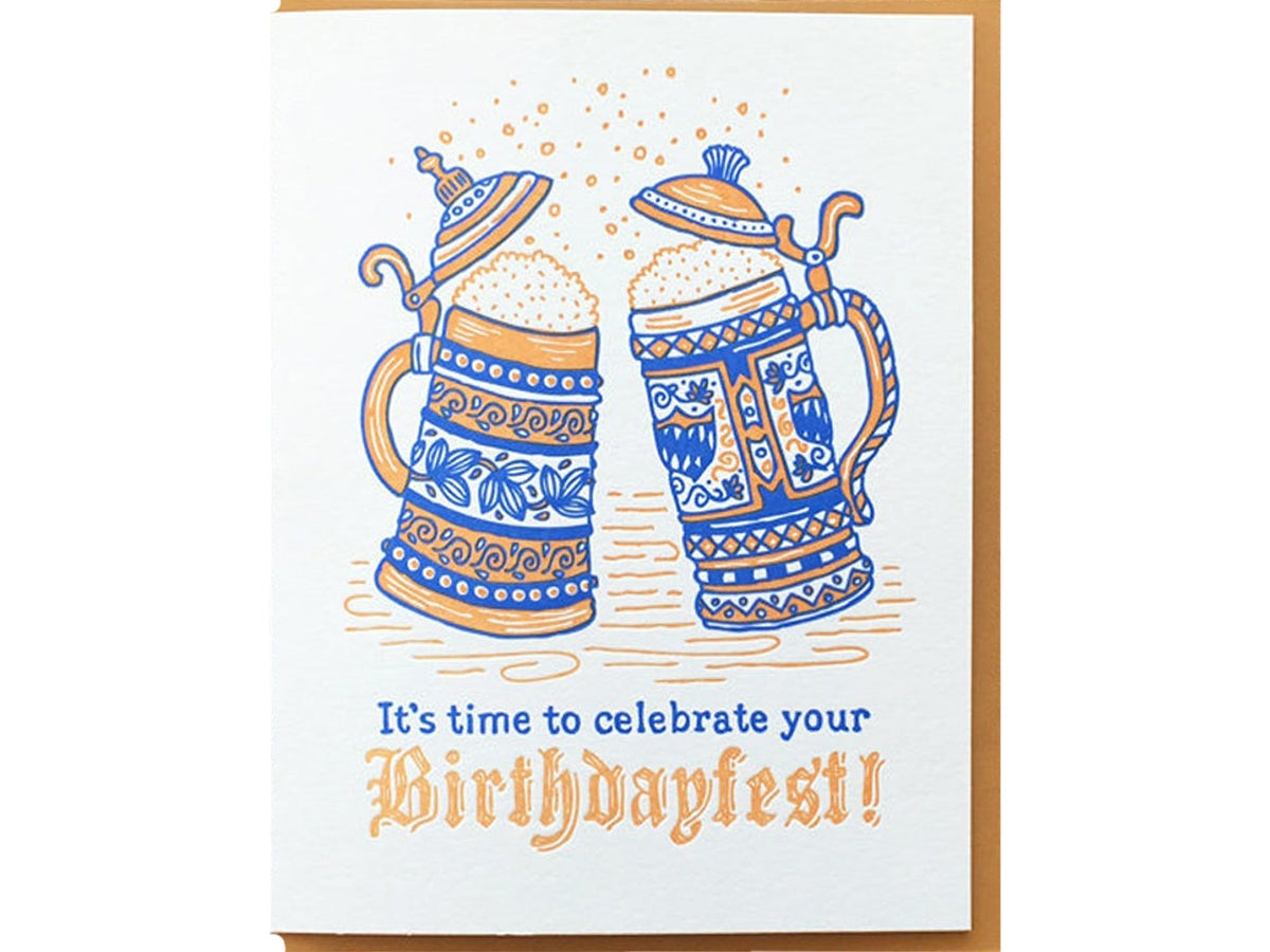 Time to Celebrate Your Birthdayfest Beers Card