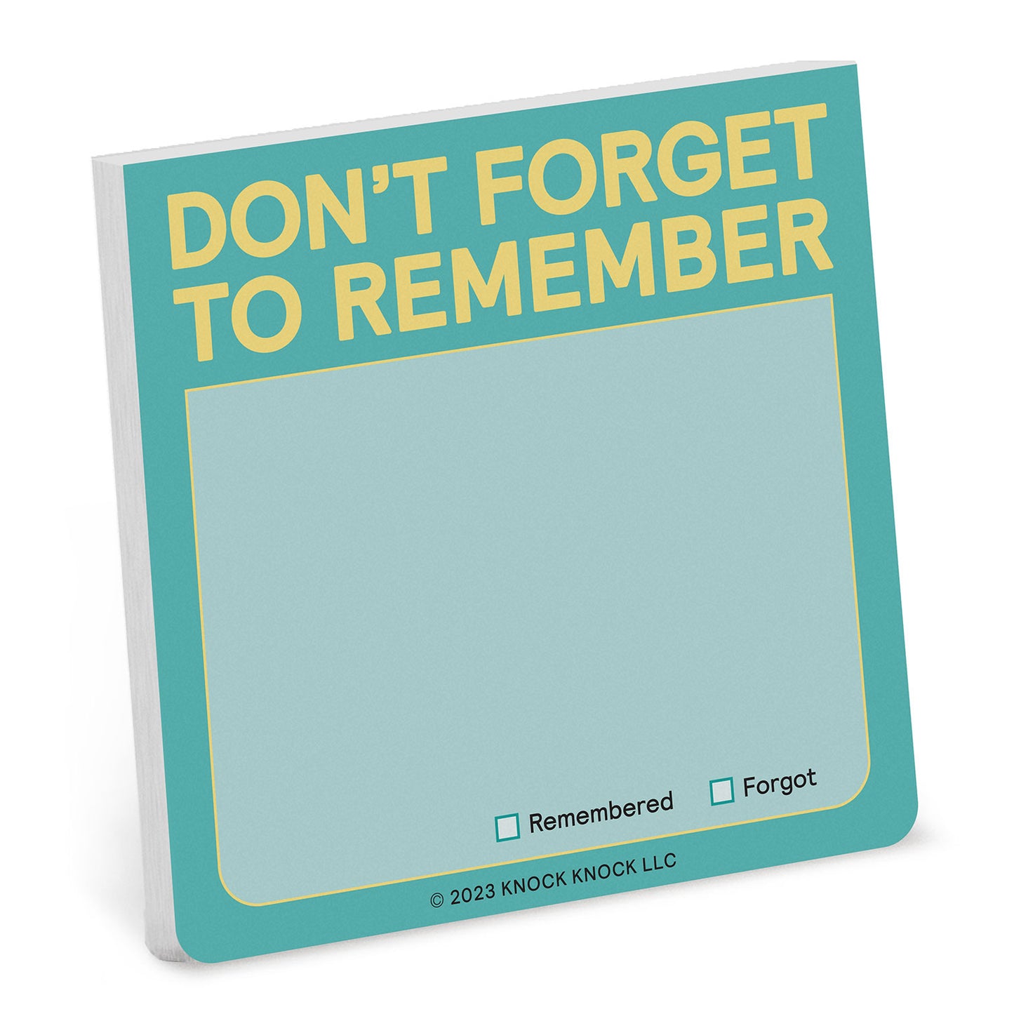 Dont Forget to Remember Sticky Note
