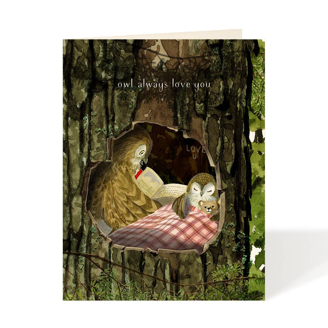 Bedtime Story Owl Always Love You Card