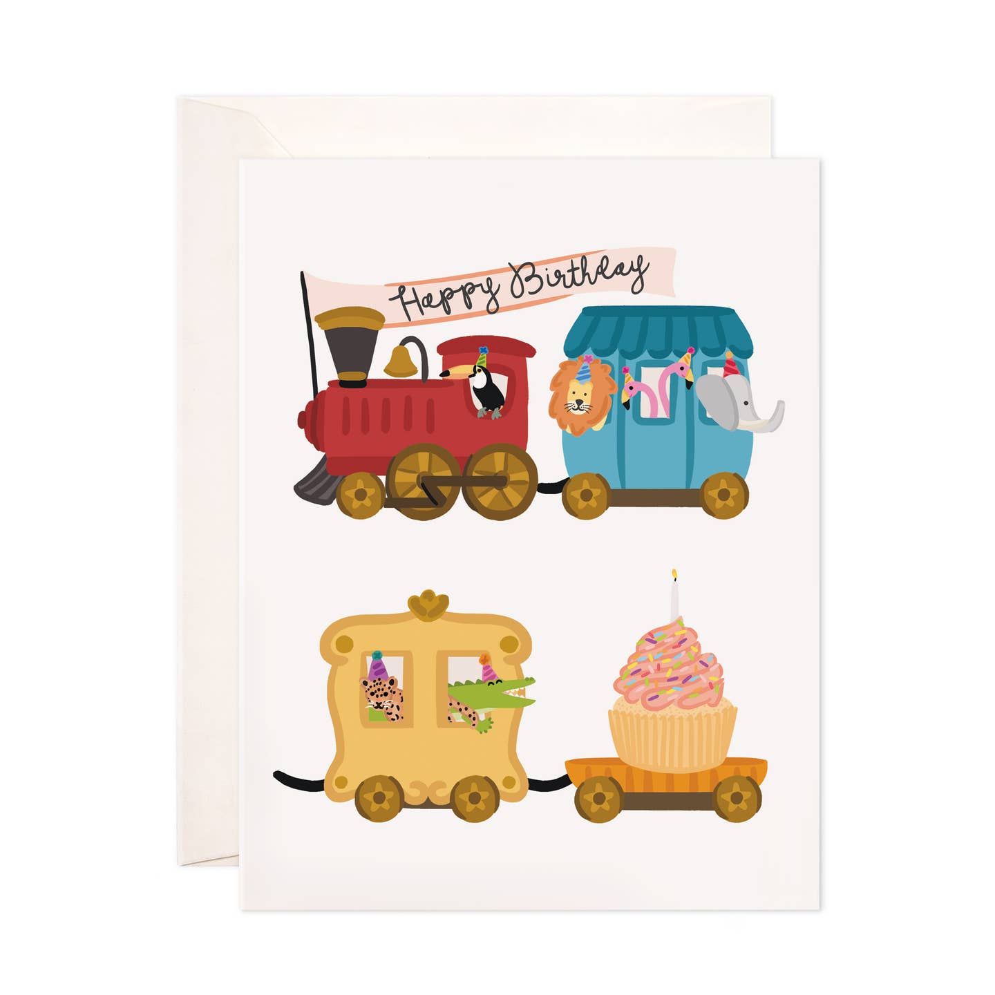 Kids Birthday Train Card