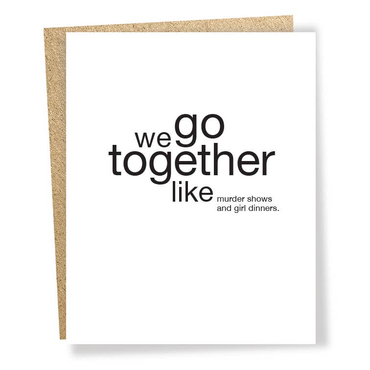 SP #3306: Murder Show Girl Dinners Card