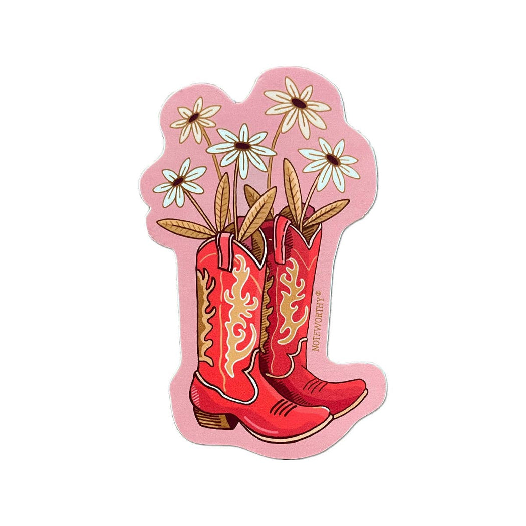 Cowboy Boots Vinyl Sticker