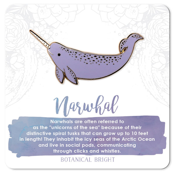 Narwhal Enamel Pin
