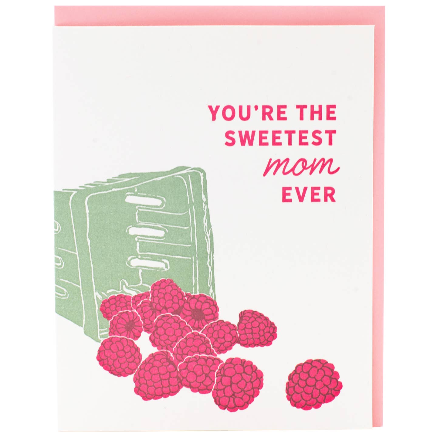 Raspberries Sweetest Mom Ever Card