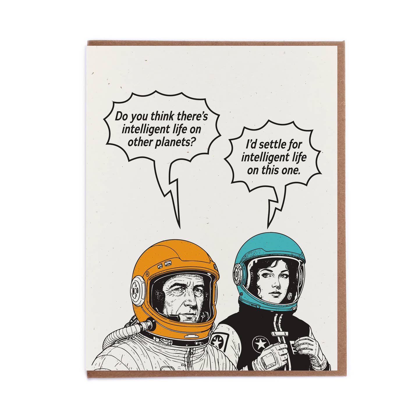 Astronauts Intelligent Life Card