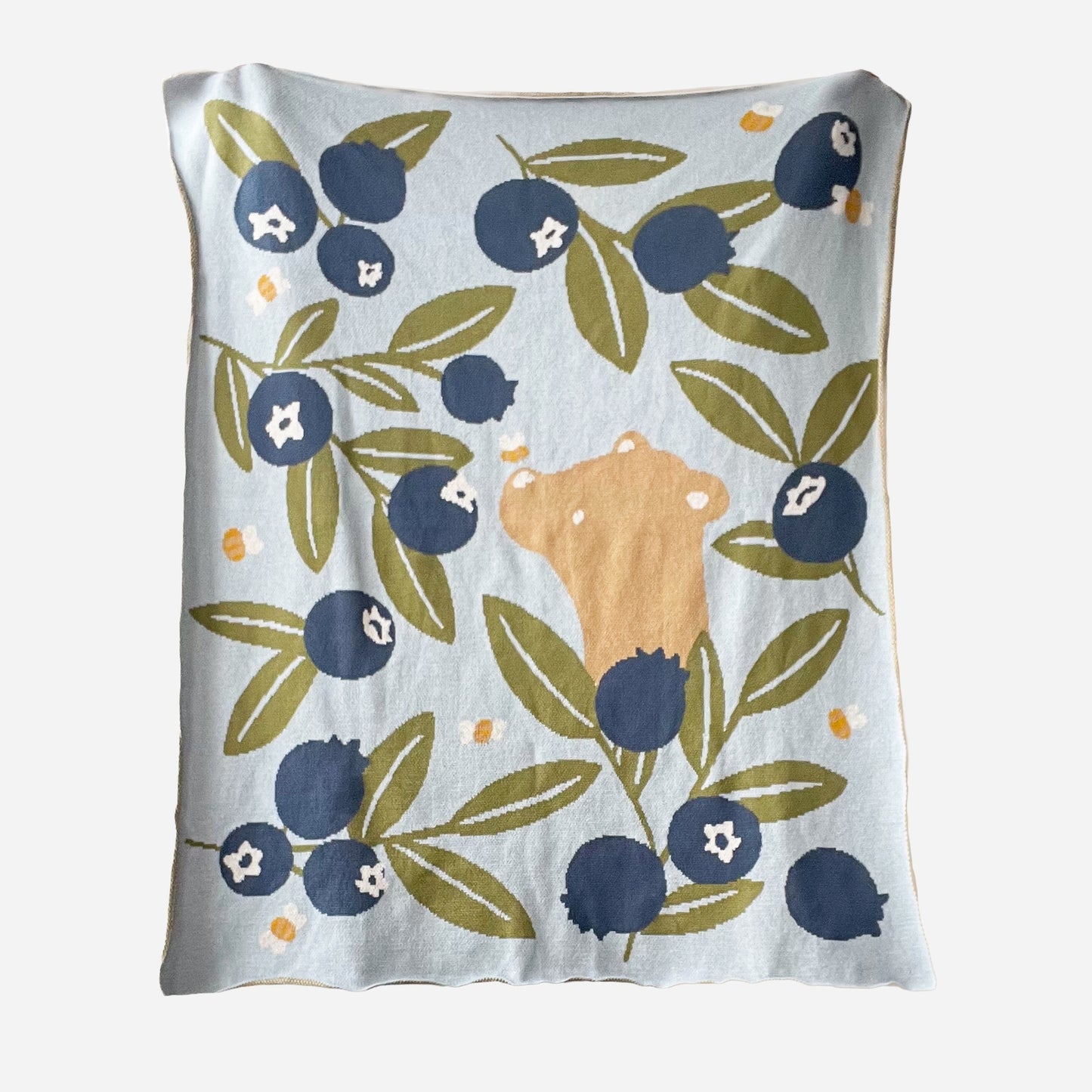 Blueberry Bear Baby Blanket