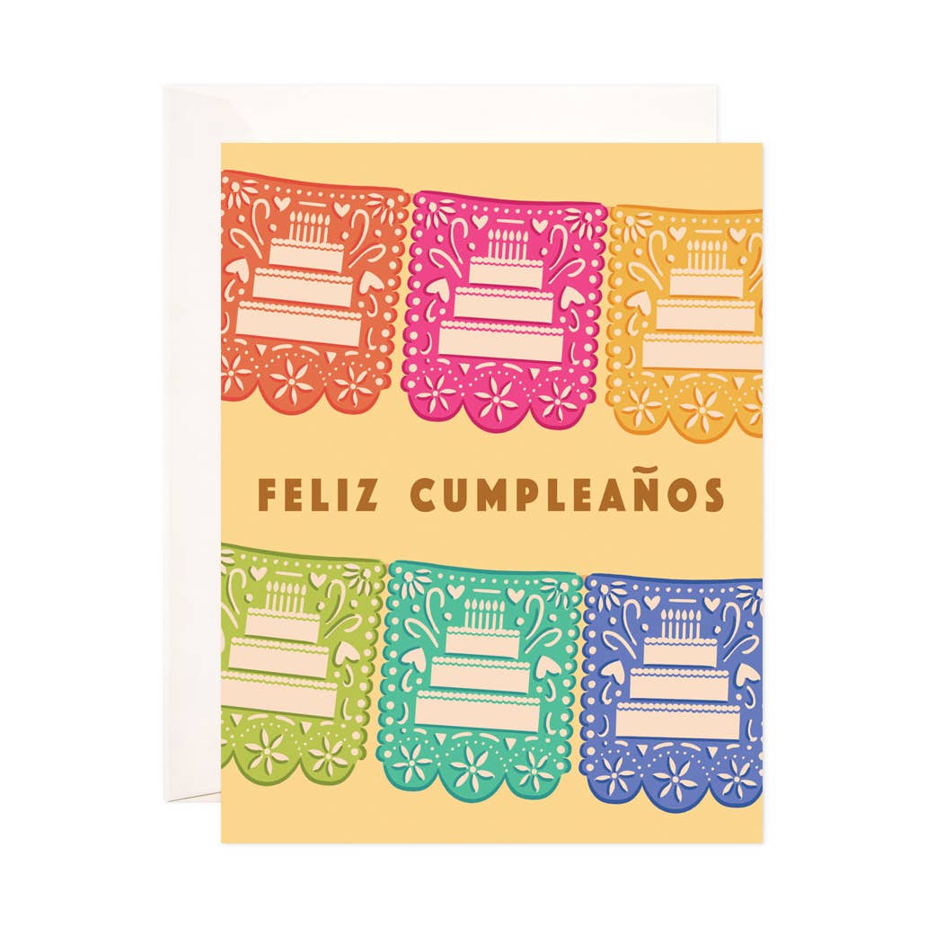 Papel Picado Cumpleanos Card