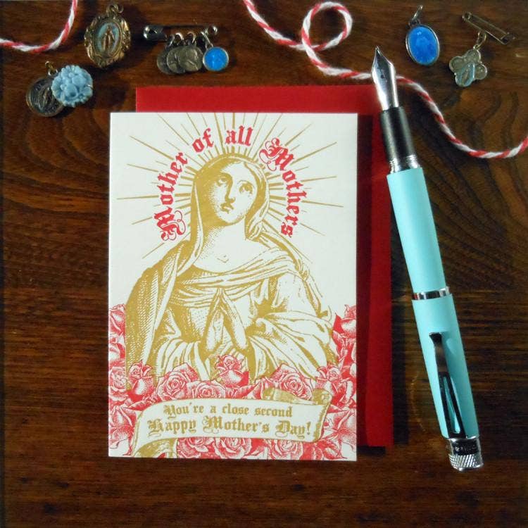 Mary Mother of All Mothers Day Close Second Card