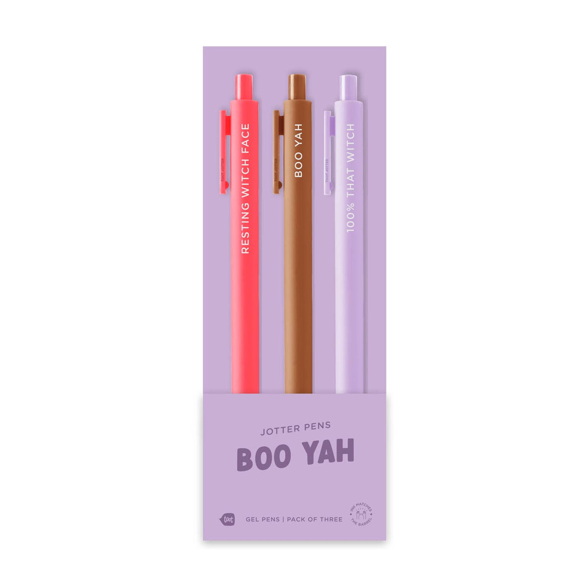 Boo Yah Jotter Click Pen - 3 pack