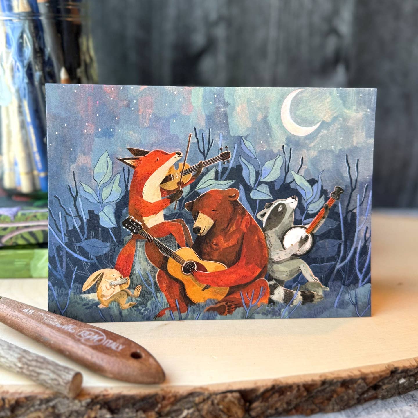 Moon & Stardust Blank Card