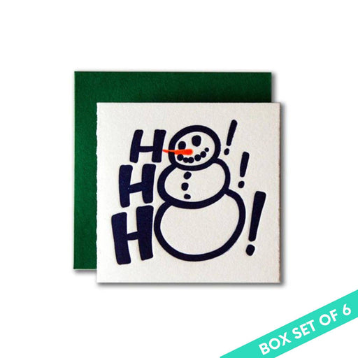Ho Ho Ho Tiny Snowman Holiday Cards