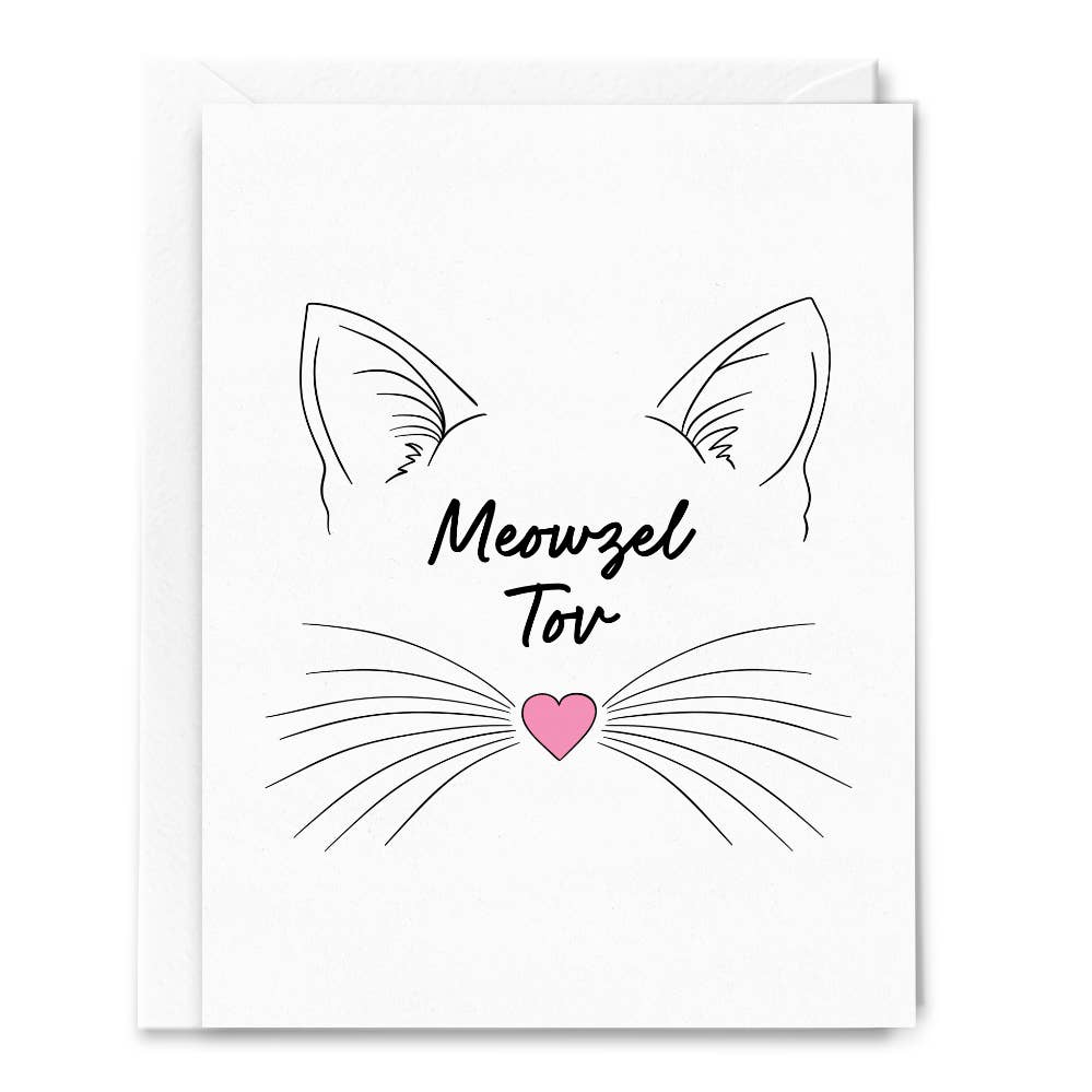 Meowzel Tov Mazel Tov Cat Card