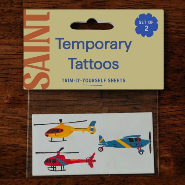 Helicopter Temp Tattoos