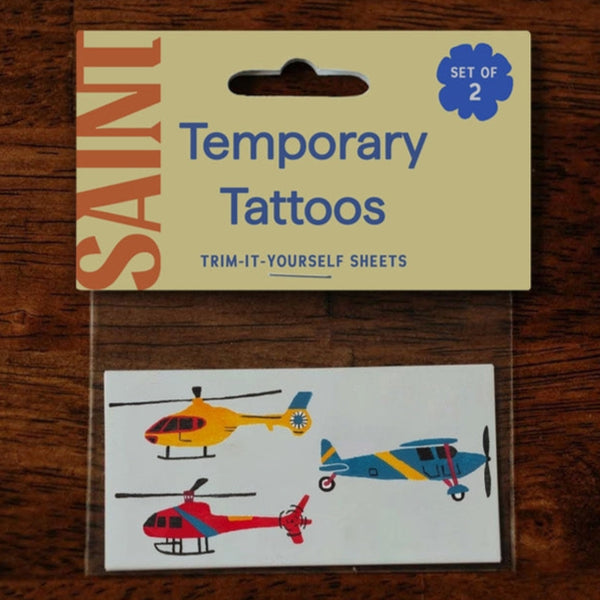 Helicopter Temp Tattoos