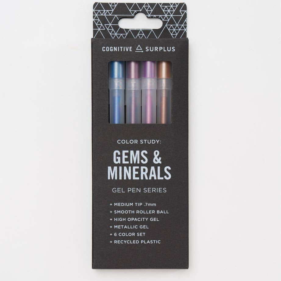 Gems & Minerals Gel Pens