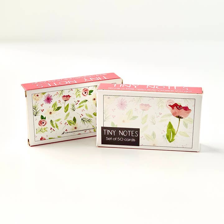 Flower Tiny Notes Cards