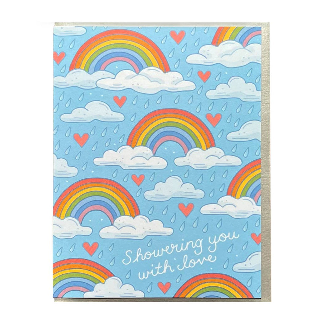 Rainbow Showering You With Love Card