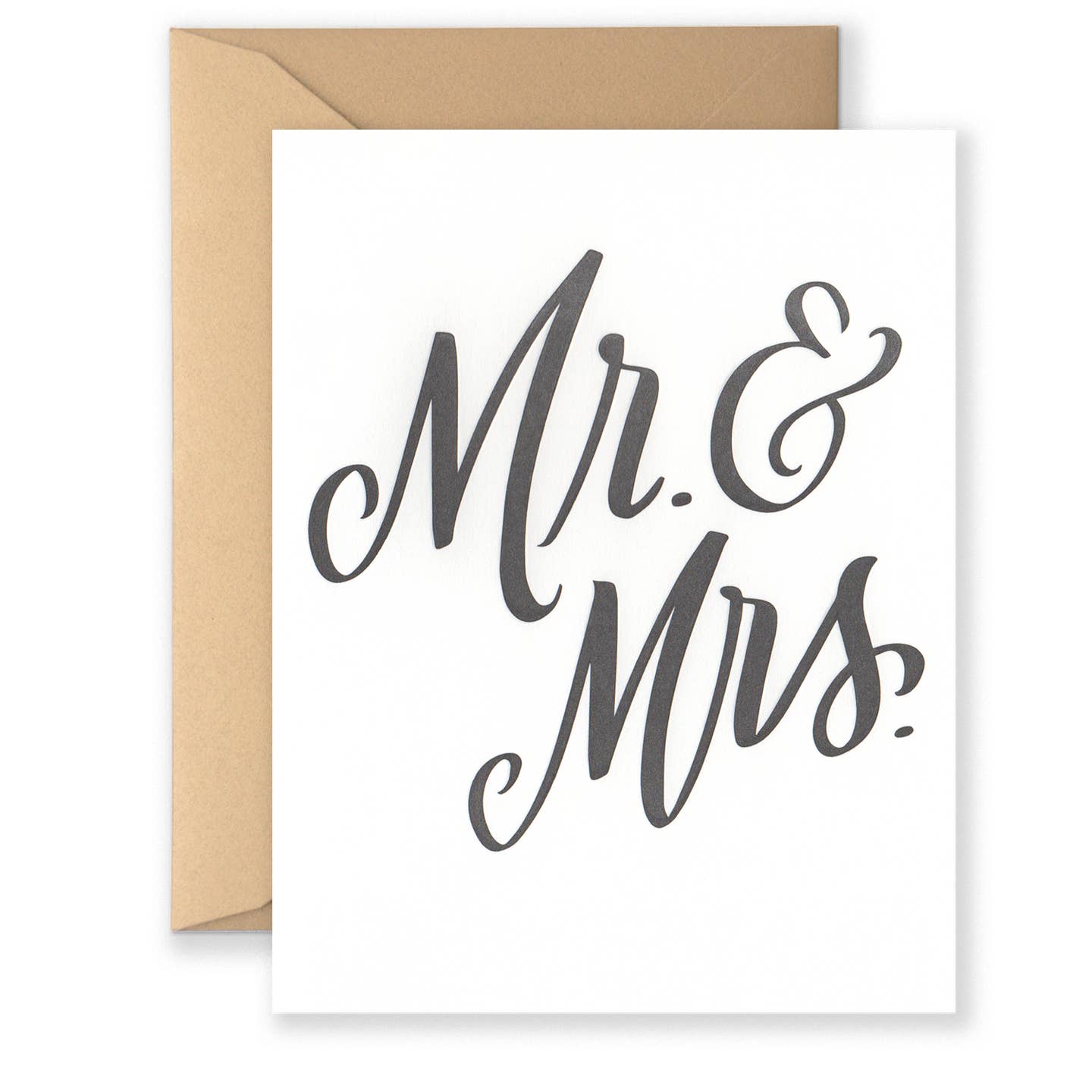 Mr. & Mrs. Script Wedding Card