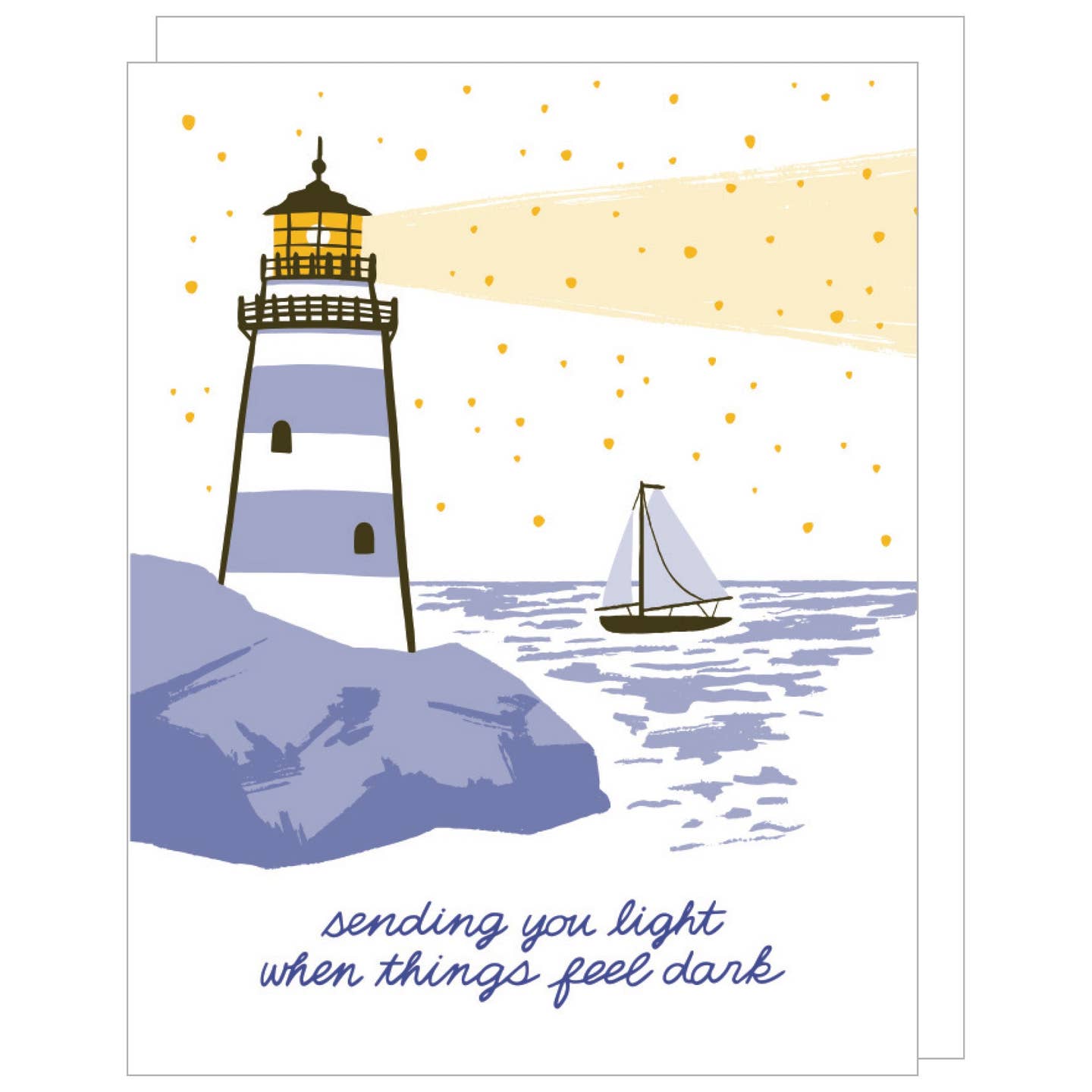 Lighthouse Sending Light Card
