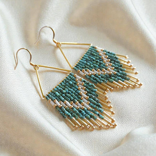 Millie Triangle Fringe Earrings