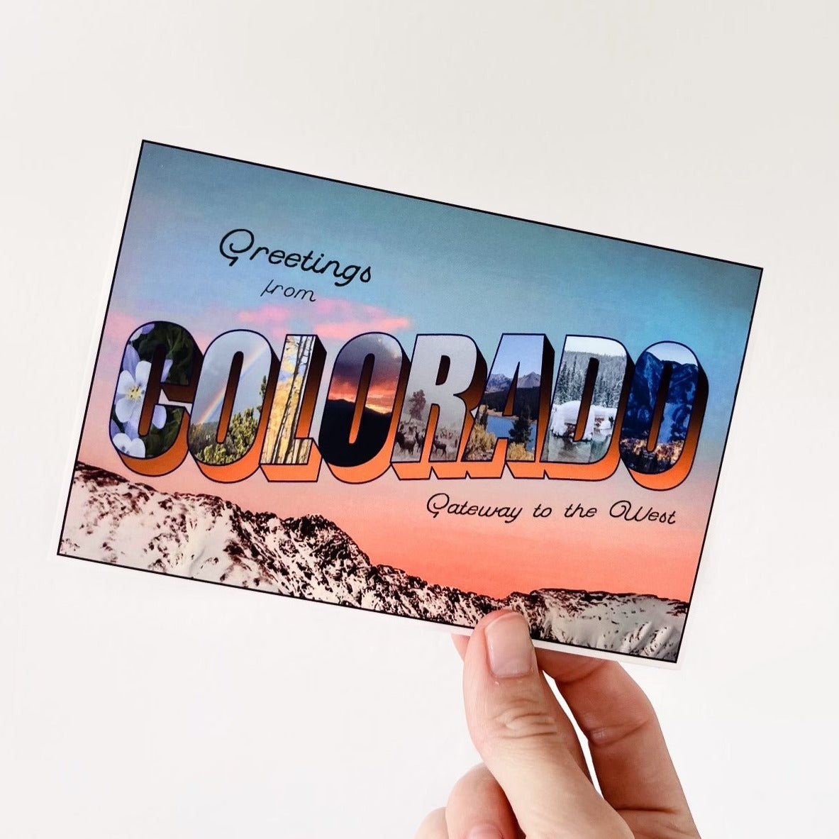 Greetings from Colorado Postcard