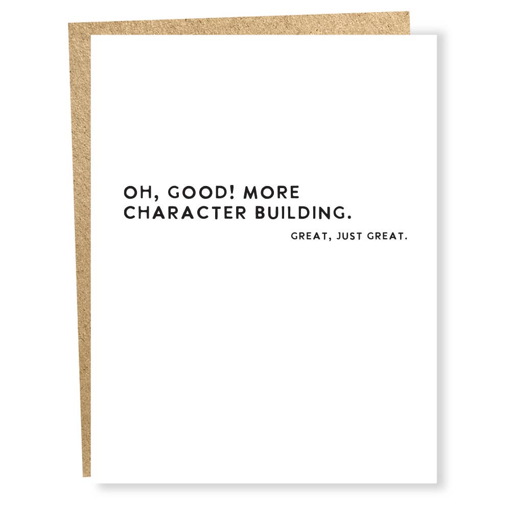 SP #1554: Character Building Card