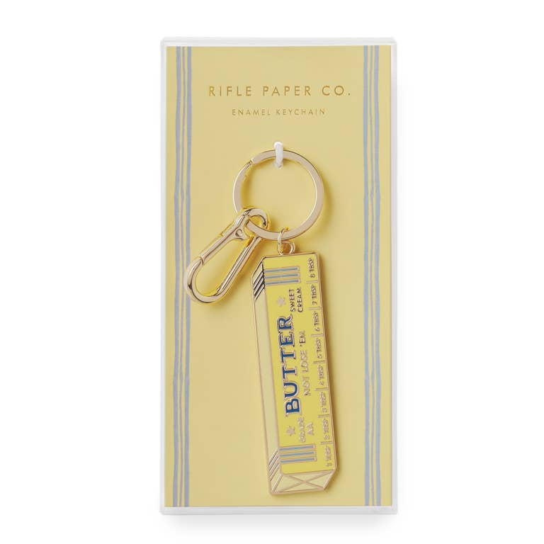 Butter Not Lose Em Enamel Keychain