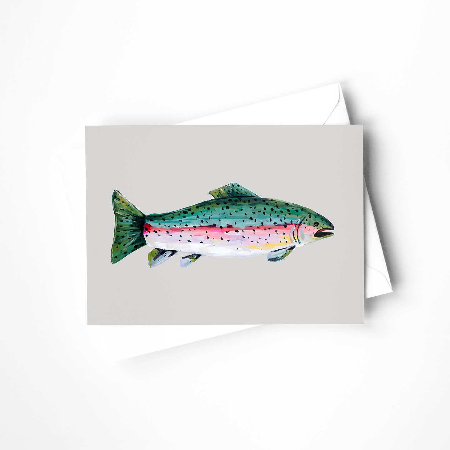 Rainbow Trout Blank Card