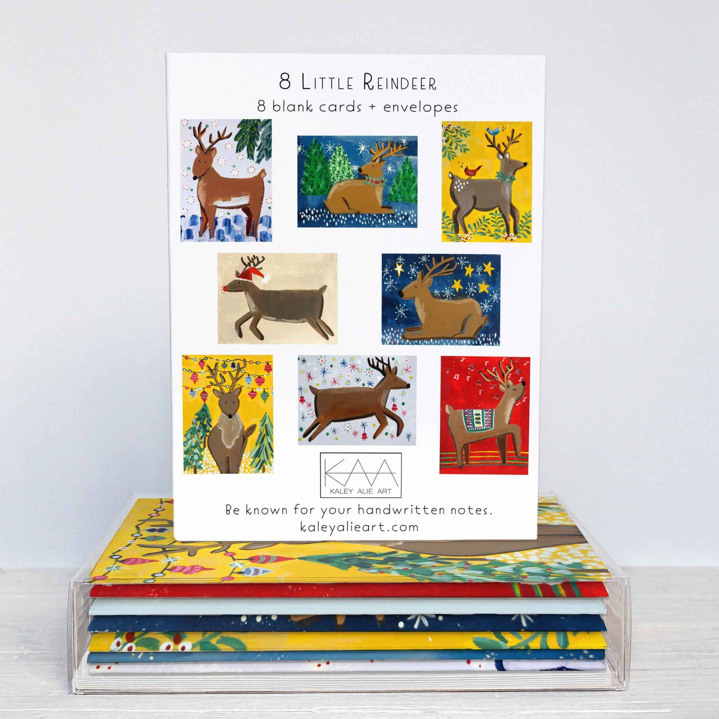 Eight Little Reindeer Assorted Card Box