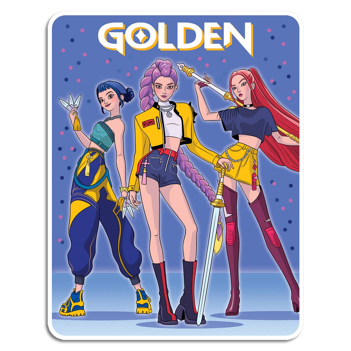 KPop Golden Sticker