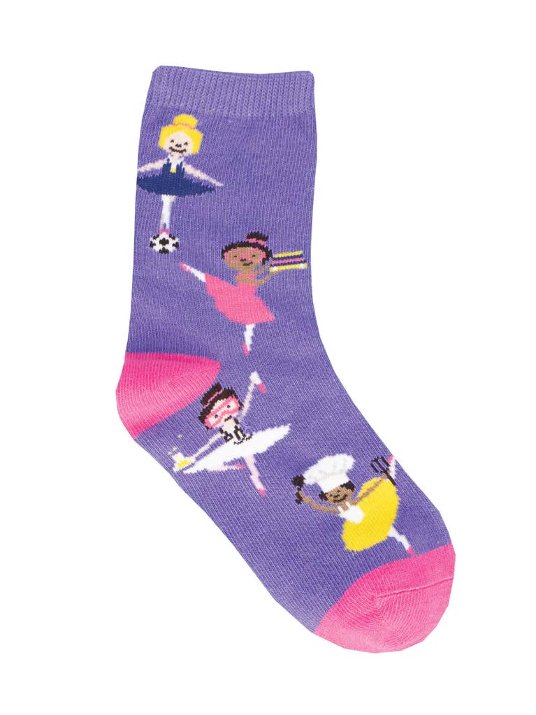 Girl Power Ballerina Youth Socks